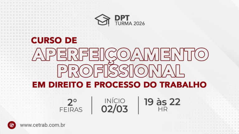 [TURMA 2026] Curso de Aperfeiçoamento Profissional em Direito e Processo do Trabalho